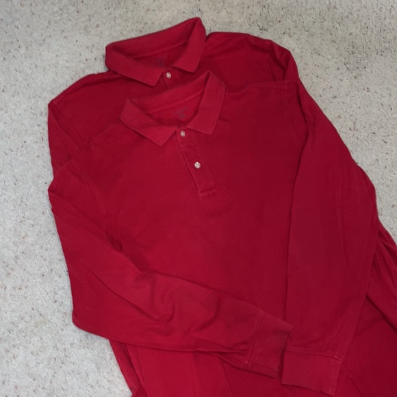 Lands End Bundle of 2 Long Sleeve Polos - Picture 7 of 7